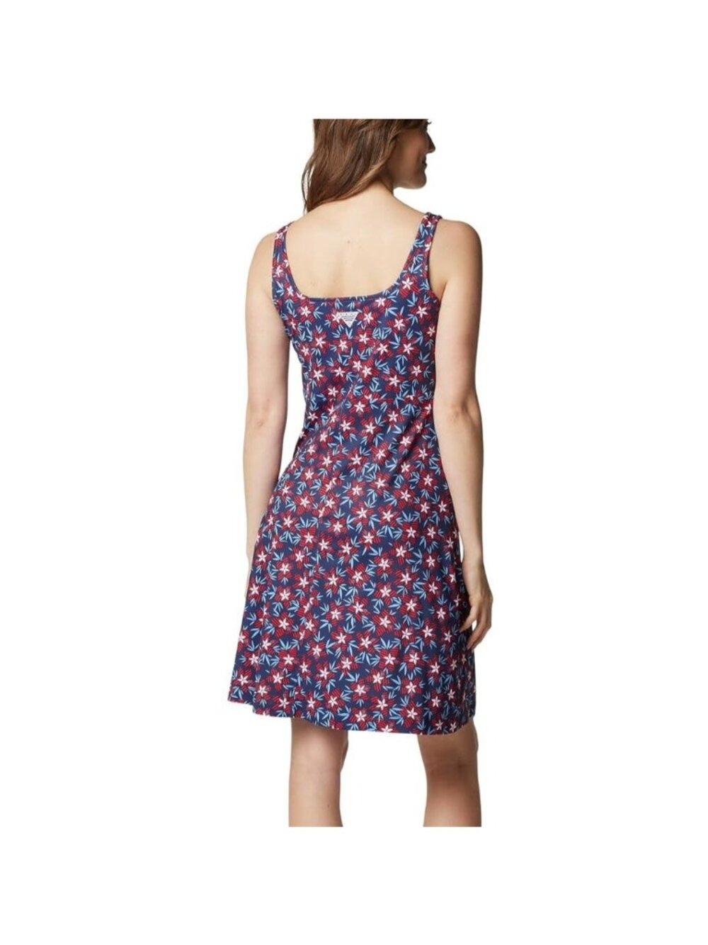 Columbia Sportswear Size XS Nocturnal Hibiscustripe Floral PFG Freezer III Dress - Picture 2 of 16